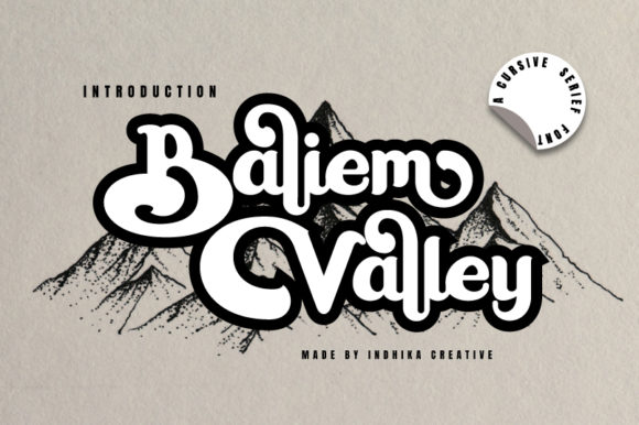 Baliem Valley: The Retro Display Font for Standout Campaigns