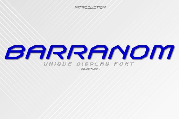 Barranom Display Font for Modern Web Design