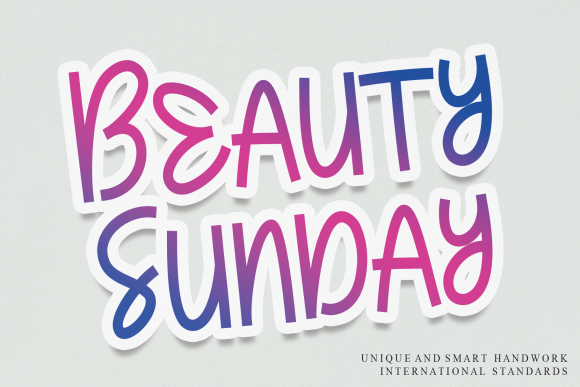 Beauty Sunday Font for Memorable Branding and Design Projects