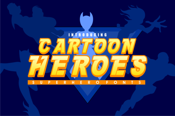 Cartoon Heroes Font: A Bold Display Typeface for Impactful Campaigns