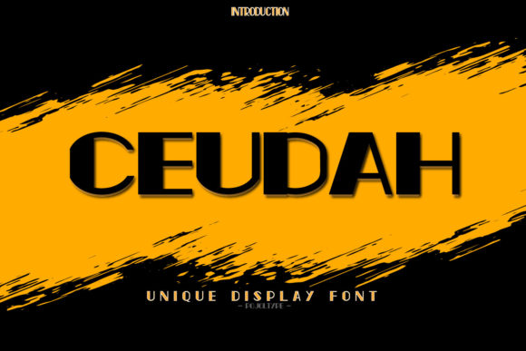 Ceudah Display Font for Elegant Invitations and Branding