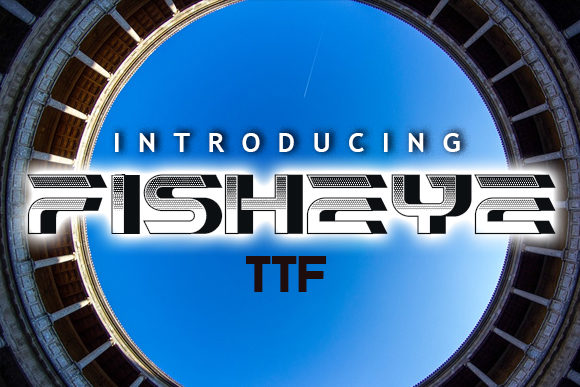 Fisheye Display Font for Bold Editorial Designs