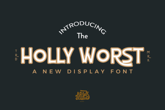 Holly Worst Font for Vintage-Inspired Craft Projects