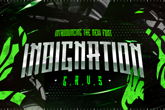 Indignation Font: A Display Typeface for Bold Creative Makers