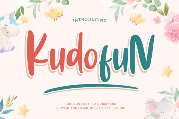 Kudofun Font Adds Playful Energy to Editorial Design