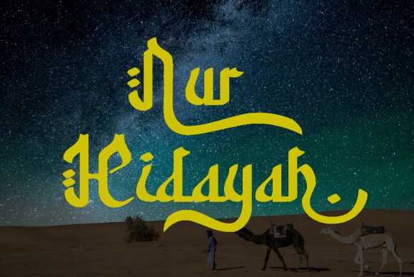 Nur Hidayah Font for Branding and Business Design