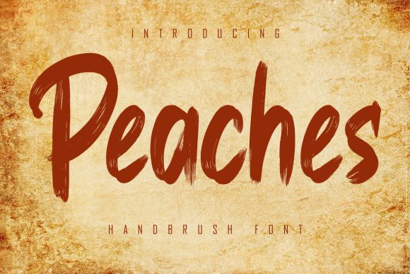 Peaches Display Font: Elevate Your Brand with Rough Textured Typography