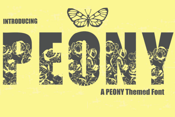 Peony Font: Bold Display Typography for Digital Branding
