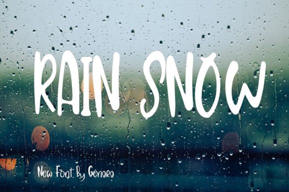 Rain Snow Font Review for Brand Designers