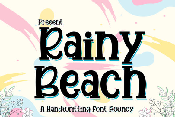 Rainy Beach Font: A Quirky Display Typeface for Creative Projects