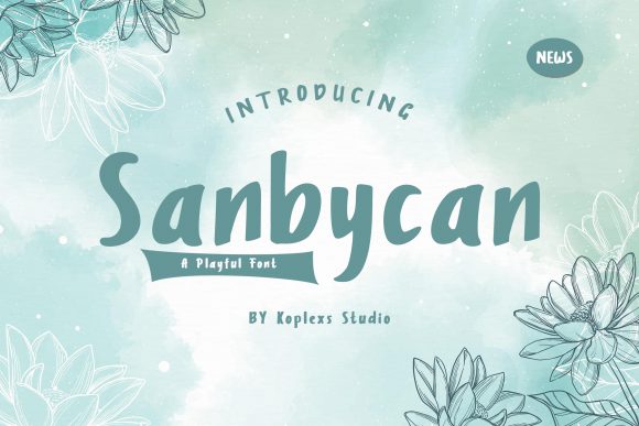 Sanbycan Font: A Vintage-Inspired Display Typeface for Creative Projects
