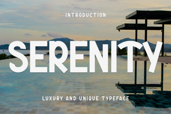 Serenity Font: A Luxurious Display Type for Bold Designs