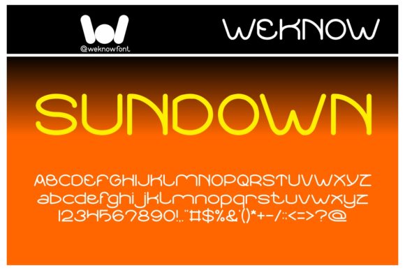 Sundown Sunrise Font for Bold Campaign Headlines