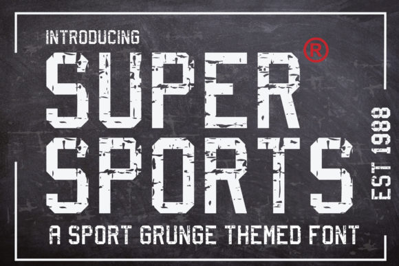Supersports Font: A Display Typeface for Dynamic Campaigns