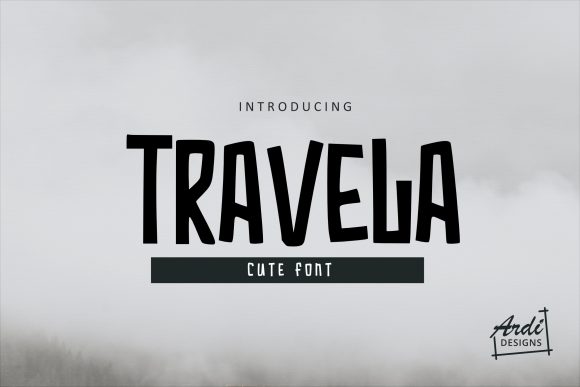 Travela Font: A Playful Typeface for Creative Campaigns