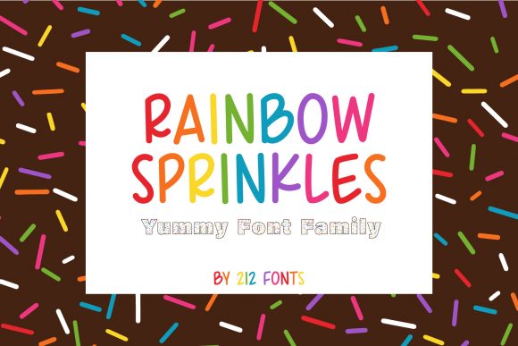 Using Rainbow Sprinkles Font in a Playful Branding Project