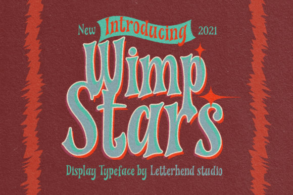 Wimp Stars Font for Nostalgic and Dynamic Branding